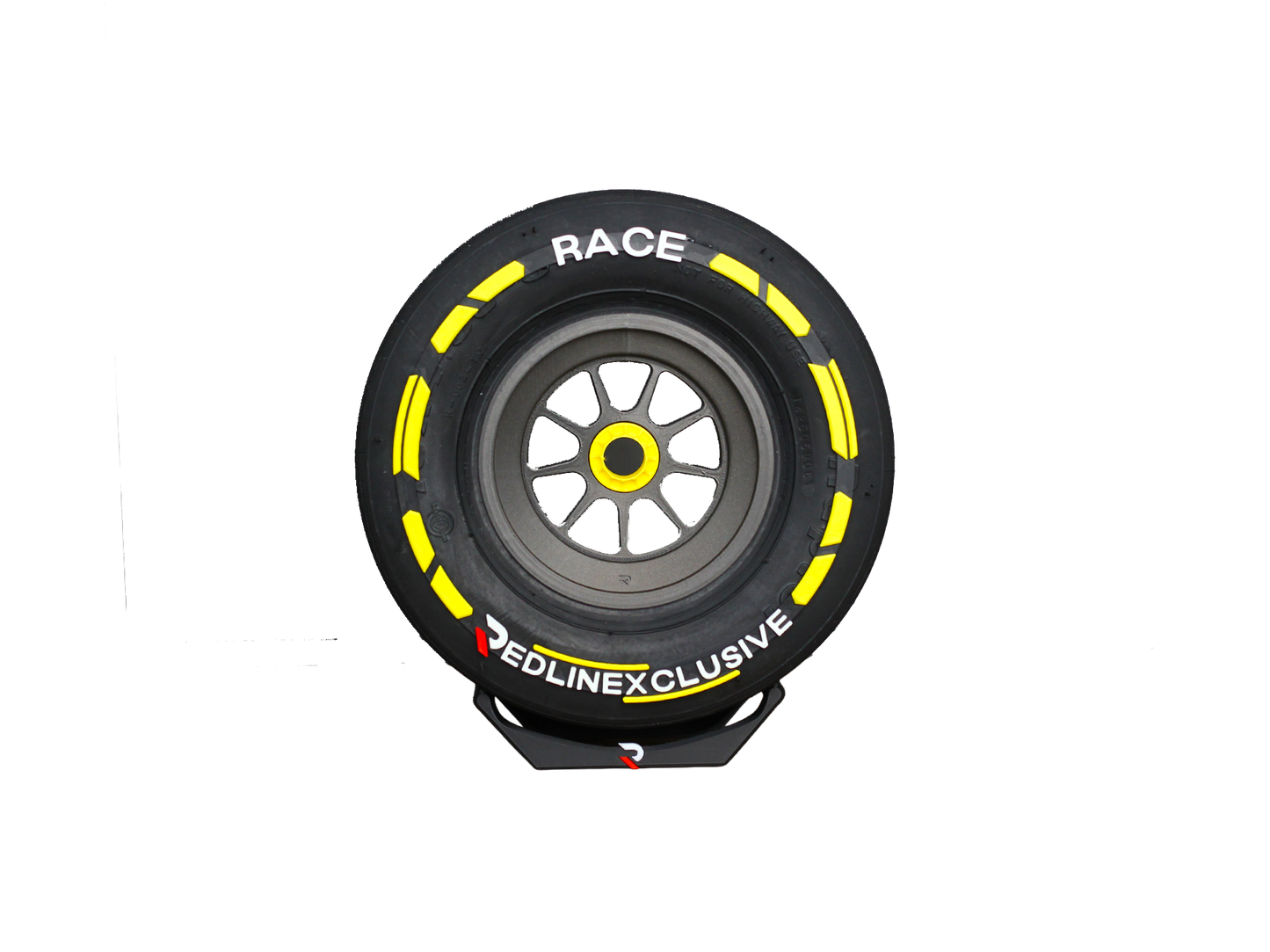 Mini Race Tyre Metallic Medium / Yellow