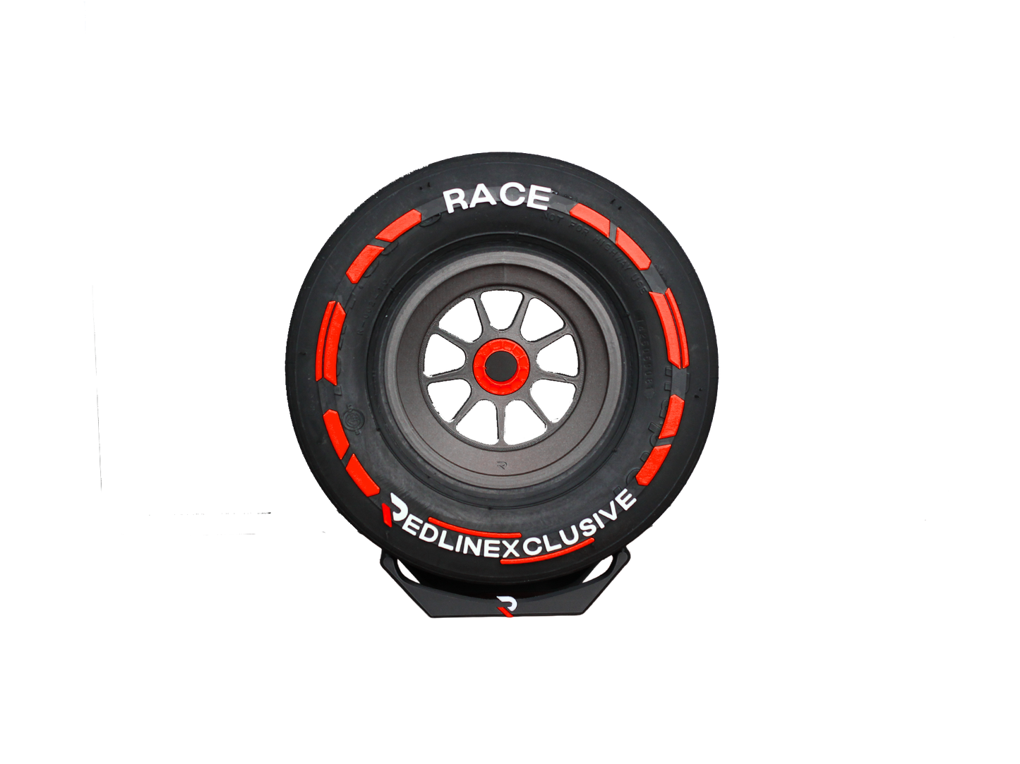 Mini Race Tyre Metallic Soft / Red