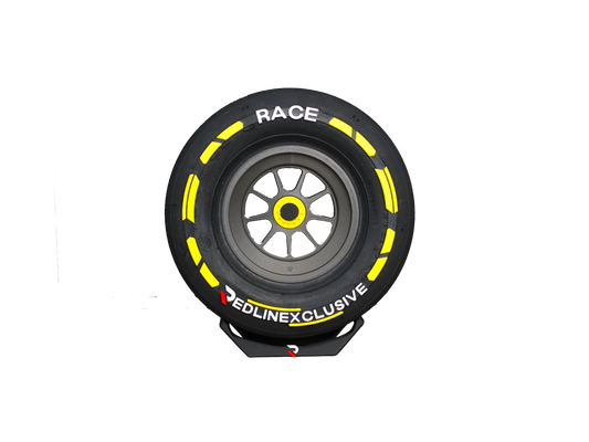 Mini Race Tyre Metallic Medium / Yellow