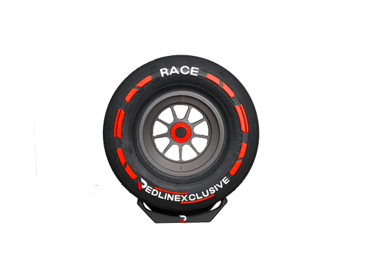 Mini Race Tyre Metallic Soft / Red