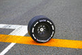 Mini Race Tyre Metallic Hard / White