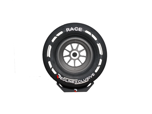 Mini Race Tyre Metallic Hard / White