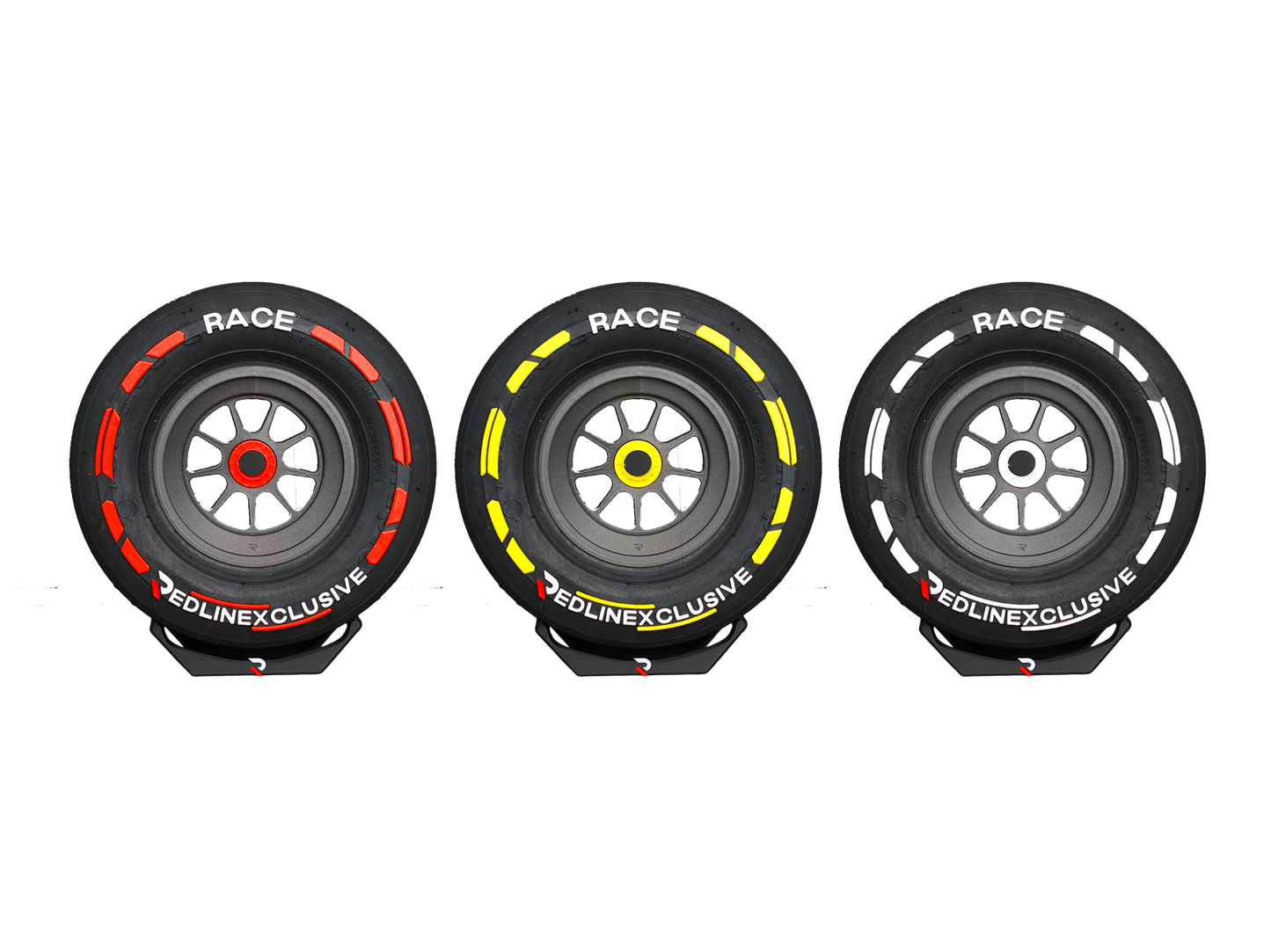 Podium-Awards 3 Mini Race Tyres Mettalic